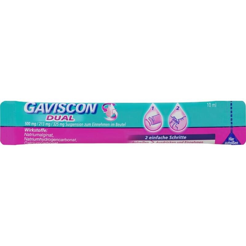 GAVISCON Dual 500mg/213mg/325mg Susp.z.Einn.Btl.
